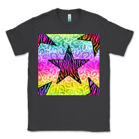 Smoke zebra glitter star seamless pattern Classic Tee - BundleAndBundleShop