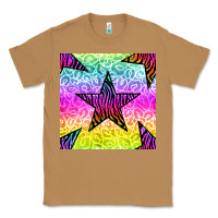 Toasted Coconut zebra glitter star seamless pattern Classic Tee - BundleAndBundleShop
