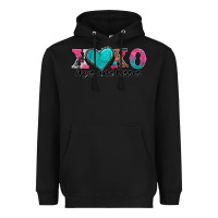 Black xoxo hugs and kisses valentines day Heavyweight Hoodie - AdoDesignShop