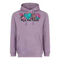 Lavender xoxo hugs and kisses valentines day Heavyweight Hoodie - AdoDesignShop