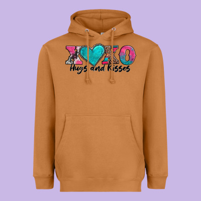 Xoxo Hugs And Kisses Valentines Day Heavyweight Hoodie Designed By Adodesignshop