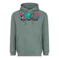 Sage xoxo hugs and kisses valentines day Heavyweight Hoodie - AdoDesignShop
