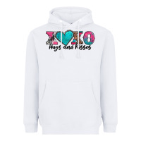 White xoxo hugs and kisses valentines day Heavyweight Hoodie - AdoDesignShop