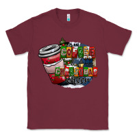 Burgundy coffe Classic Tee - CowhideDigitalArt