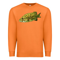 Carrot Smallmouth Bass Fish Illustrations Premium Sweatshirt - LillyAllenDesigns