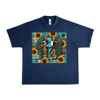 Navy western hope sunflower's Urban Heavy Tee - RanaPortraitStore