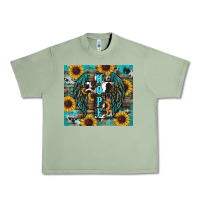 Oil Green western hope sunflower's Urban Heavy Tee - RanaPortraitStore