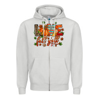 Dove Grey love fall  yall Zipper Hoodie - AdoDesignShop