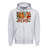 Heather Grey love fall  yall Zipper Hoodie - AdoDesignShop