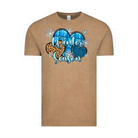 Vintage Coffee snow hearts winter season Vintage Tee - Zillion Design Studio