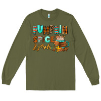 Army Green pumpkin spice and jesus Long Sleeve Tee - AdoDesignShop