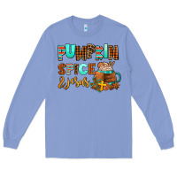 Colony Blue pumpkin spice and jesus Long Sleeve Tee - AdoDesignShop