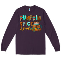 Plum pumpkin spice and jesus Long Sleeve Tee - AdoDesignShop