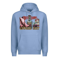 Colony Blue busy doing cowgirl shit liquor boots cigarette Premium Hoodie - NancyCooperArtShop