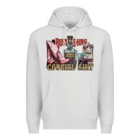Dove Grey busy doing cowgirl shit liquor boots cigarette Premium Hoodie - NancyCooperArtShop