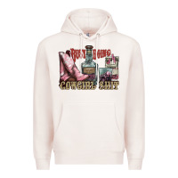 Pale Pink busy doing cowgirl shit liquor boots cigarette Premium Hoodie - NancyCooperArtShop