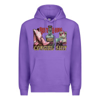 Purple busy doing cowgirl shit liquor boots cigarette Premium Hoodie - NancyCooperArtShop