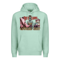 Seafoam busy doing cowgirl shit liquor boots cigarette Premium Hoodie - NancyCooperArtShop