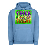 Pigment Pebble Blue thick and a treat Urban Hoodie - BundleAndBundleShop