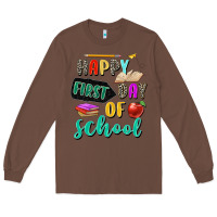 Chestnut happy first day of school Long Sleeve Tee - Zillion Design Studio