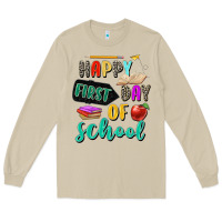 Mushroom happy first day of school Long Sleeve Tee - Zillion Design Studio