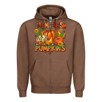 Chestnut farm fresh pupkins Zipper Hoodie - AdoDesignShop