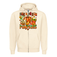 Farm Fresh Pupkins Zipper Hoodie | Teevron