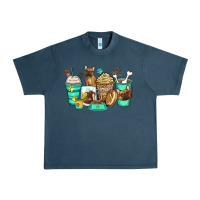 Midnight Navy french bulldog coffee cups Urban Heavy Tee - Zillion Design Studio