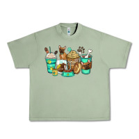 Oil Green french bulldog coffee cups Urban Heavy Tee - Zillion Design Studio