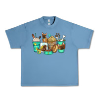 Pebble Blue french bulldog coffee cups Urban Heavy Tee - Zillion Design Studio