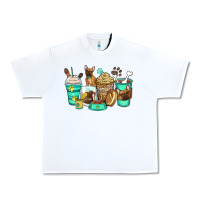 White french bulldog coffee cups Urban Heavy Tee - Zillion Design Studio
