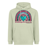 Matcha valentine's day rainbow let all that you do be done in love 1 corinthi Heavyweight Hoodie - AdoDesignShop