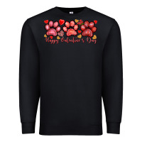 Black happy valentines day paws Premium Sweatshirt - NancyCooperArtShop