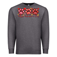 Charcoal Heather happy valentines day paws Premium Sweatshirt - NancyCooperArtShop