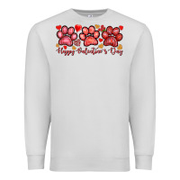 Dove Grey happy valentines day paws Premium Sweatshirt - NancyCooperArtShop