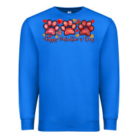 True Royal happy valentines day paws Premium Sweatshirt - NancyCooperArtShop