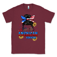 Burgundy All American Nana 4th of July Classic Tee - CowGirlArtShop