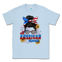 Dusty Blue All American Nana 4th of July Classic Tee - CowGirlArtShop