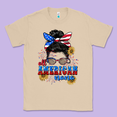 All American Nana 4th Of July Classic Tee Designed By Cowgirlartshop