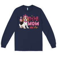 Navy dog mom Long Sleeve Tee - Zillion Design Studio