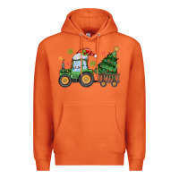 Carrot christmas tractor Premium Hoodie - MaliasSmallBusiness
