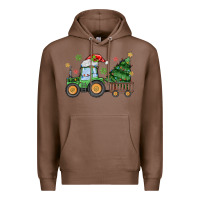 Chestnut christmas tractor Premium Hoodie - MaliasSmallBusiness