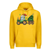 Lemon christmas tractor Premium Hoodie - MaliasSmallBusiness