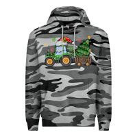 Slate Camo christmas tractor Premium Hoodie - MaliasSmallBusiness