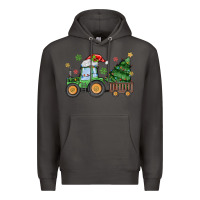 Smoke christmas tractor Premium Hoodie - MaliasSmallBusiness