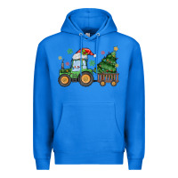 True Royal christmas tractor Premium Hoodie - MaliasSmallBusiness