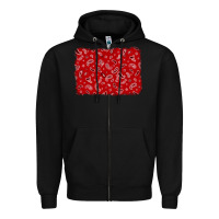 Black bandana background Zipper Hoodie - AdoDesignShop