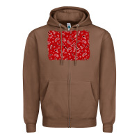 Chestnut bandana background Zipper Hoodie - AdoDesignShop
