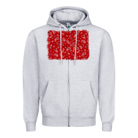 Heather Grey bandana background Zipper Hoodie - AdoDesignShop