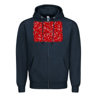 Navy bandana background Zipper Hoodie - AdoDesignShop